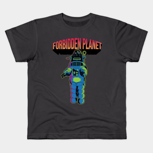 Forbidden Planet Kids T-Shirt by Limey_57